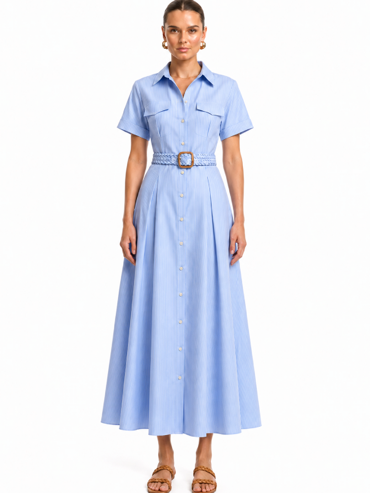 Vestido Largo Poesía Azul