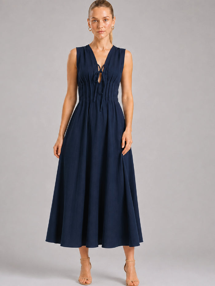 Vestido Largo Alcala Navy