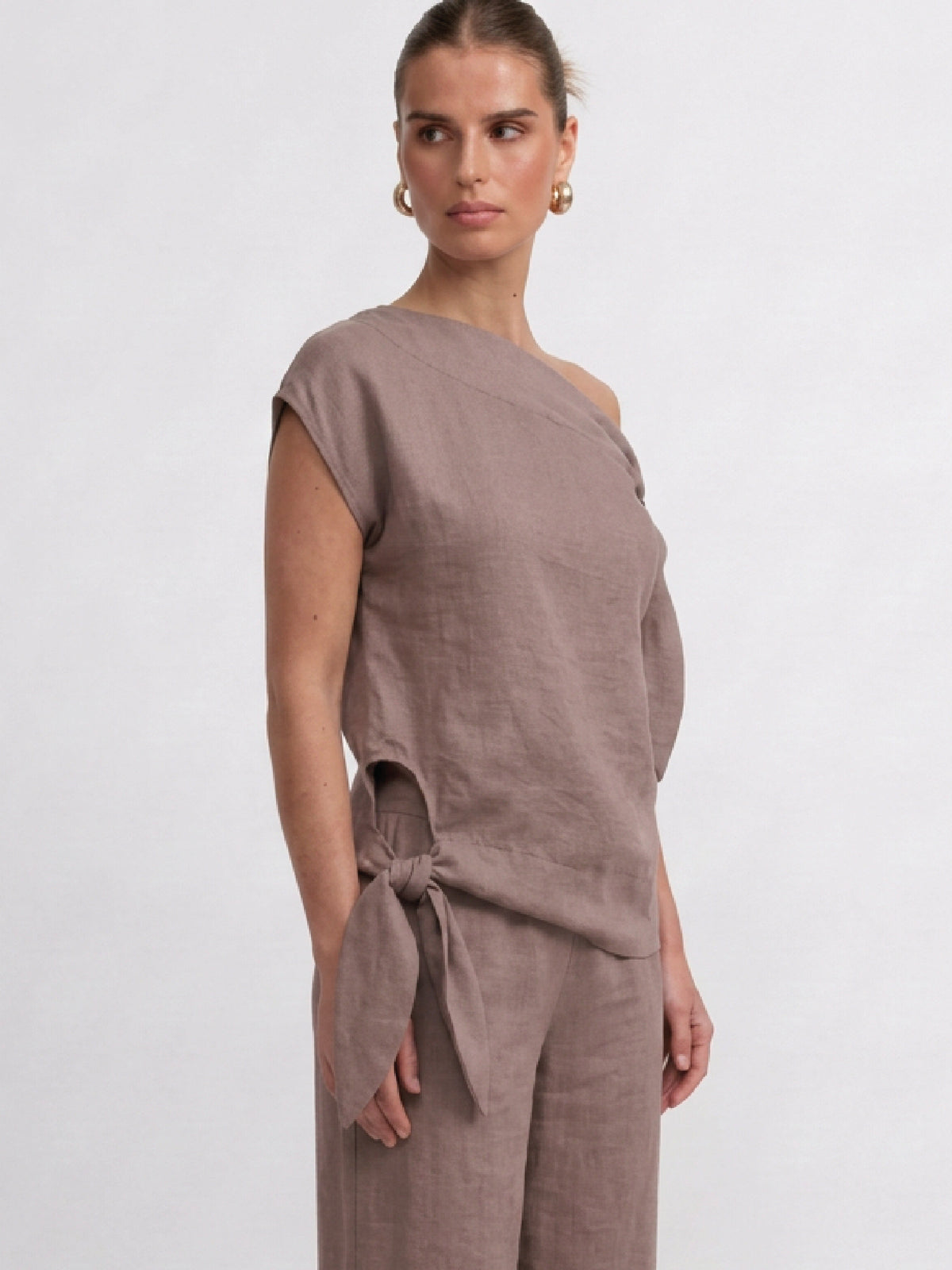 Blusa Castaña Café