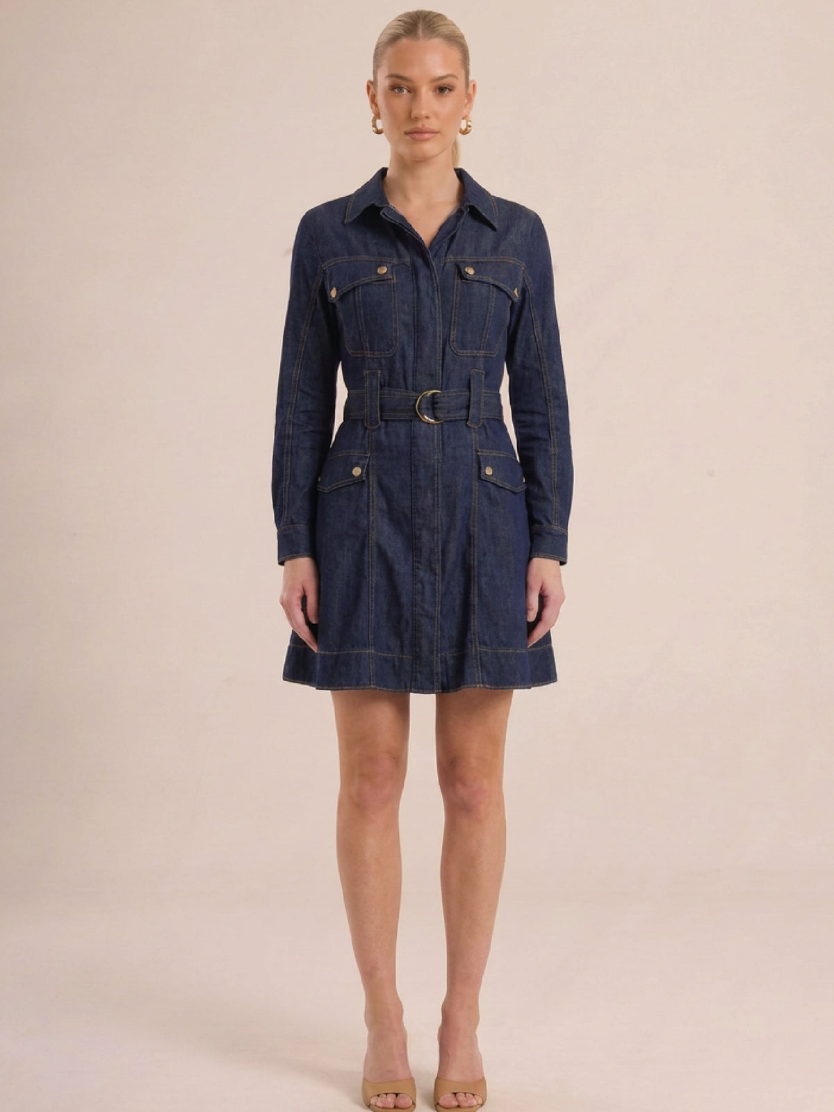 Vestido Corto Marbelle Indigo