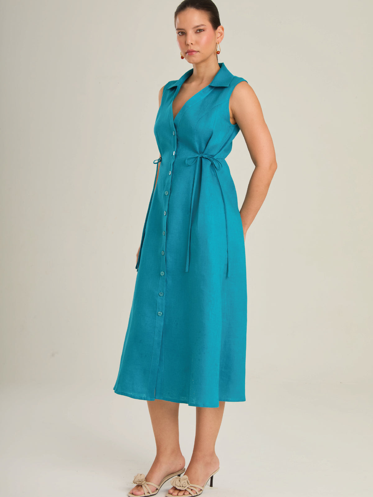 Vestido Largo Marruecos Turquesa