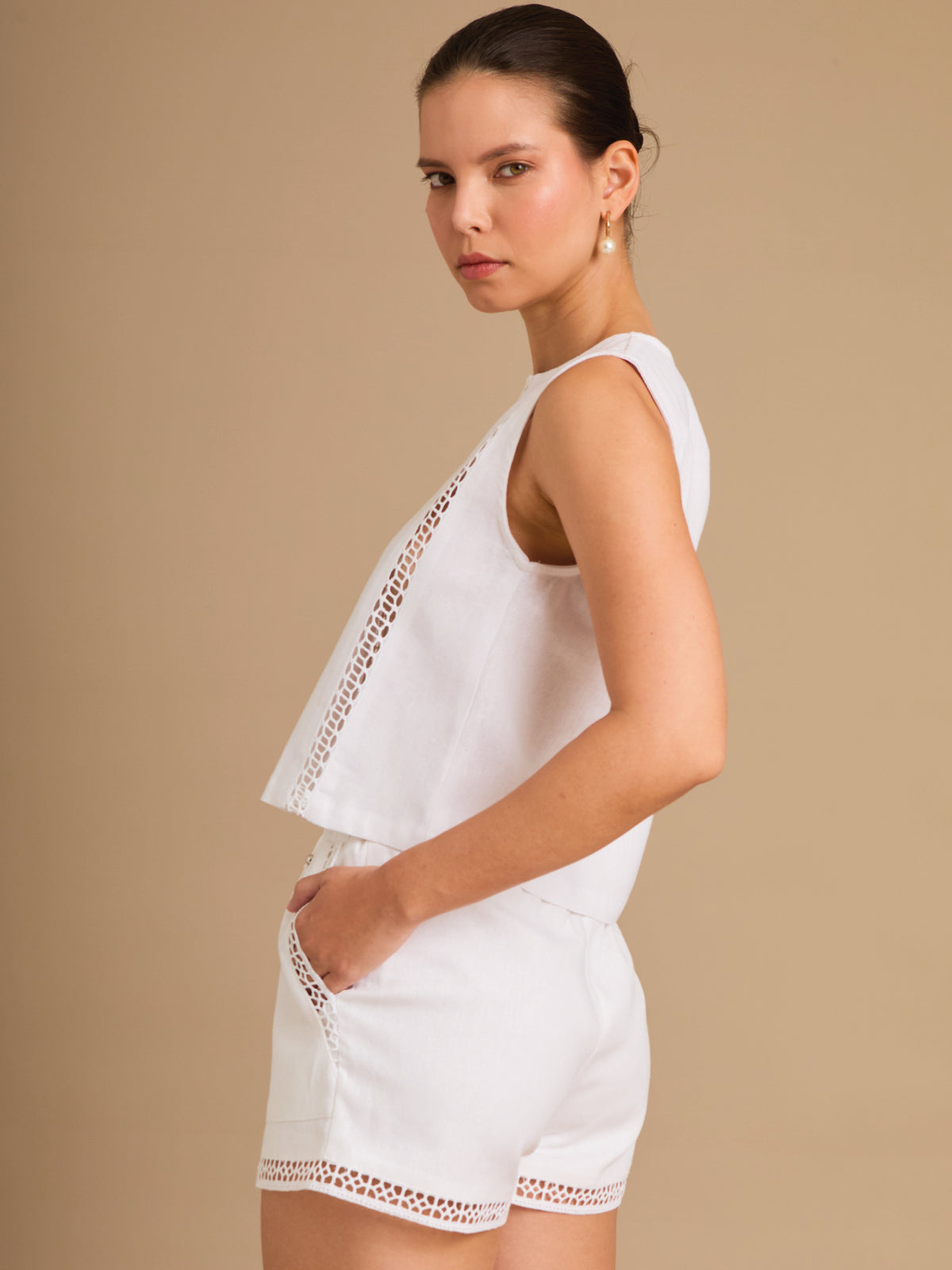 Short Acasia Blanco