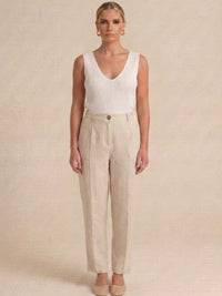 Pantalón Largo Marlo Crema