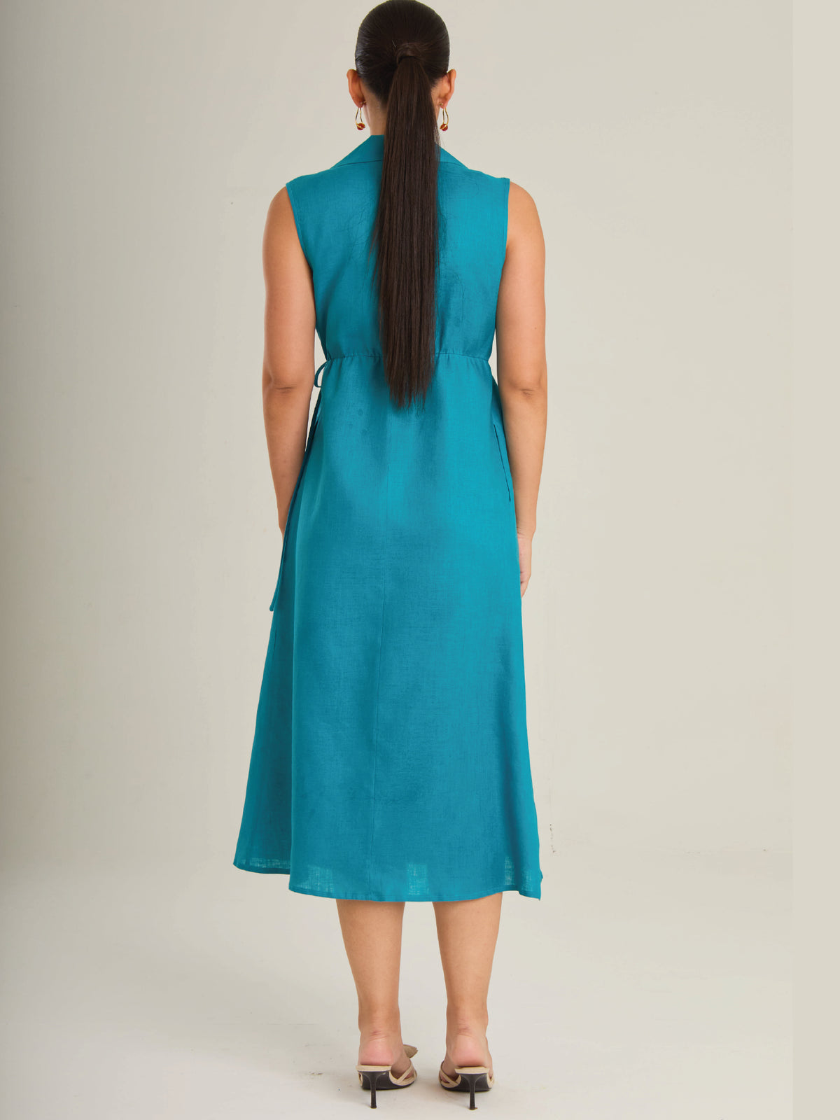Vestido Largo Marruecos Turquesa