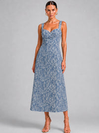 Vestido Largo Ashika Azul