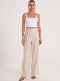 Pantalón Largo Estructura Beige