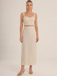 Falda Larga Idalia Ivory