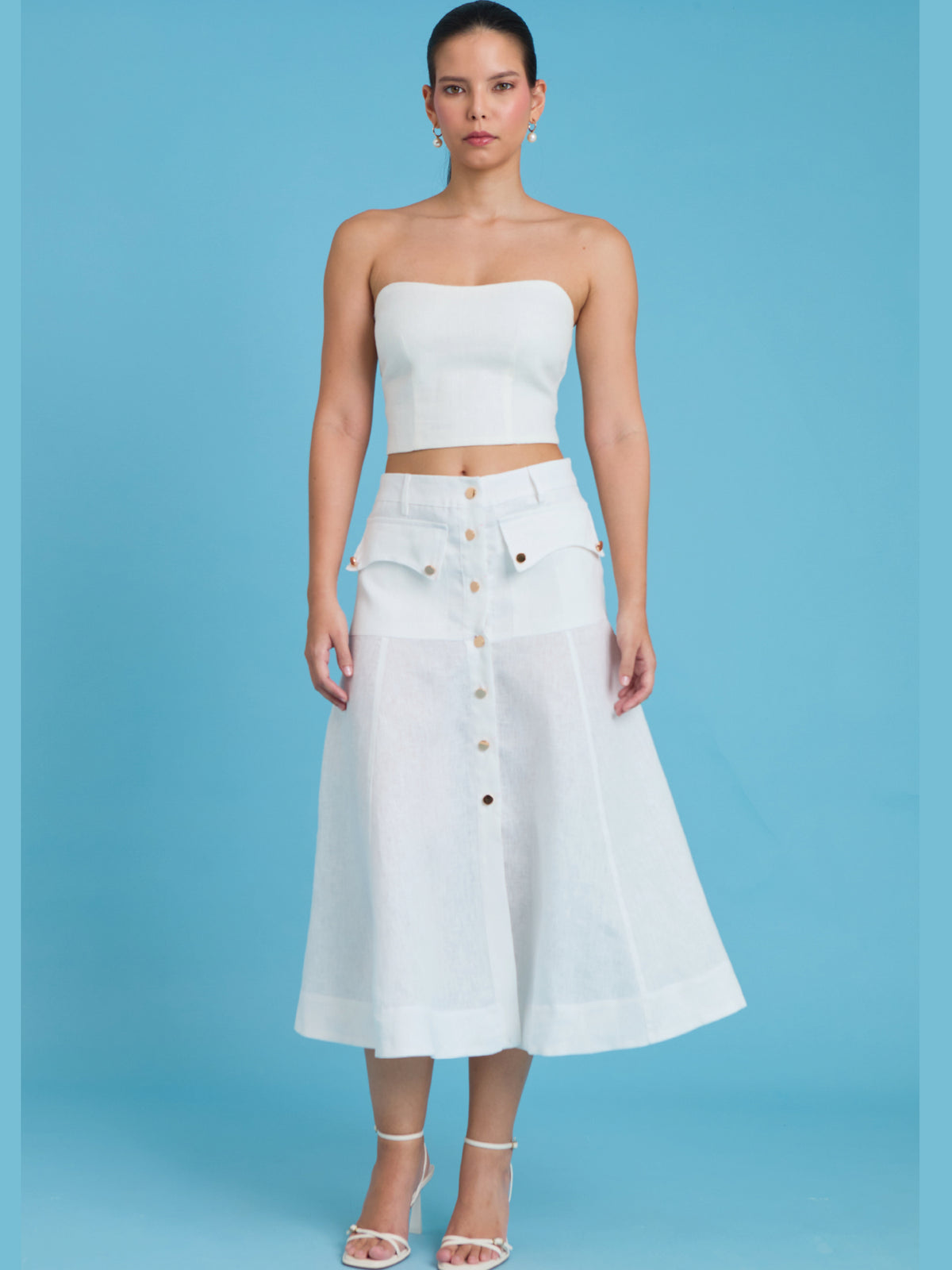 Falda Larga Bosnia Blanco