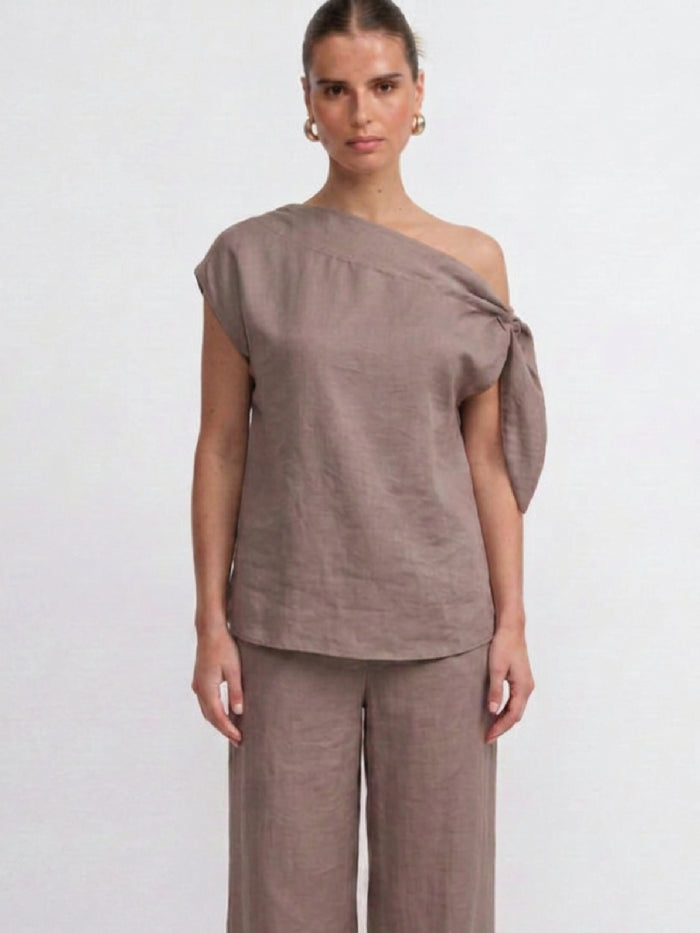 Blusa Castaña Cafe