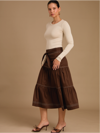 Falda Larga Ancara Cafe