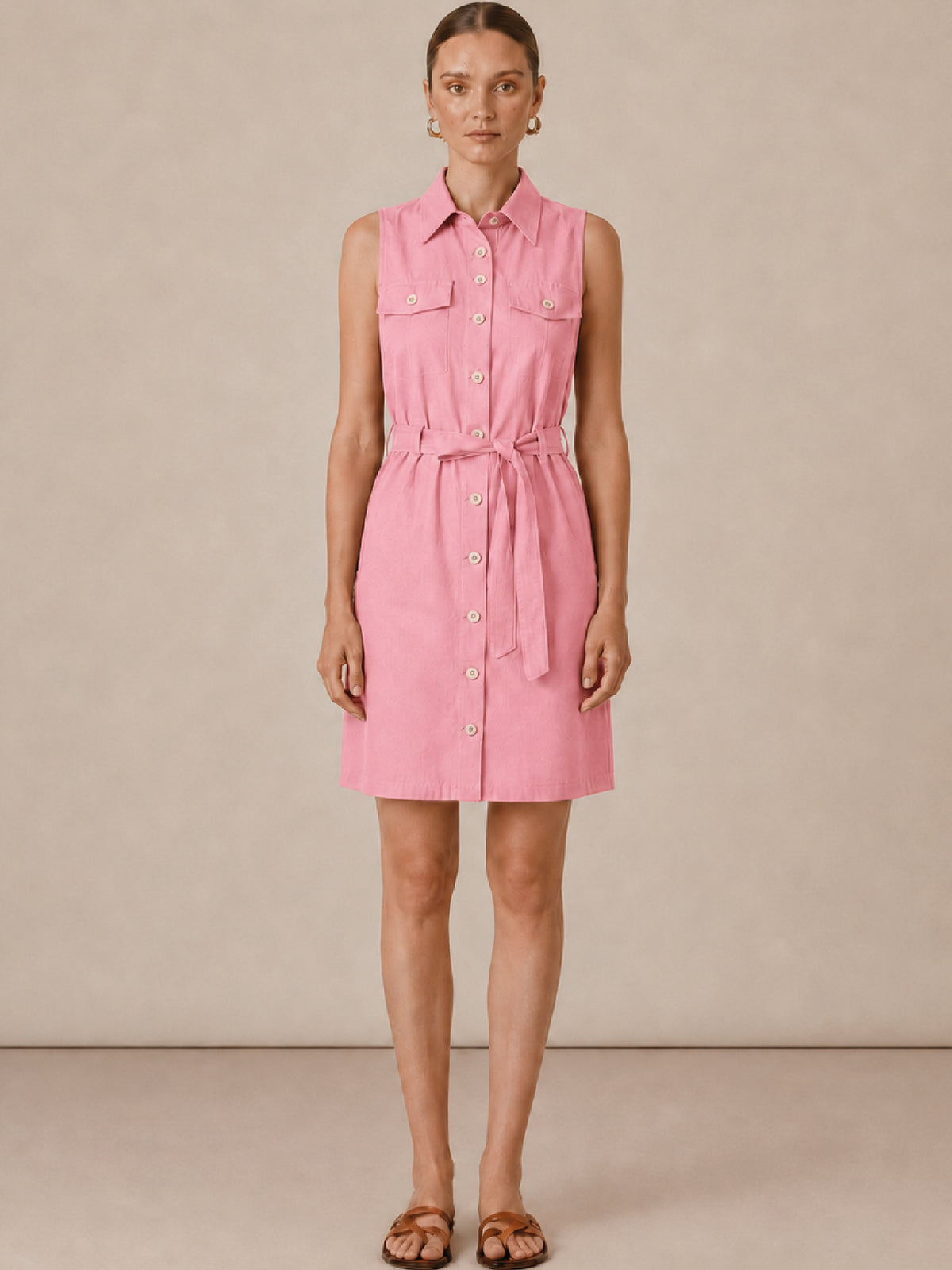 Vestido Corto Cosmea Coral