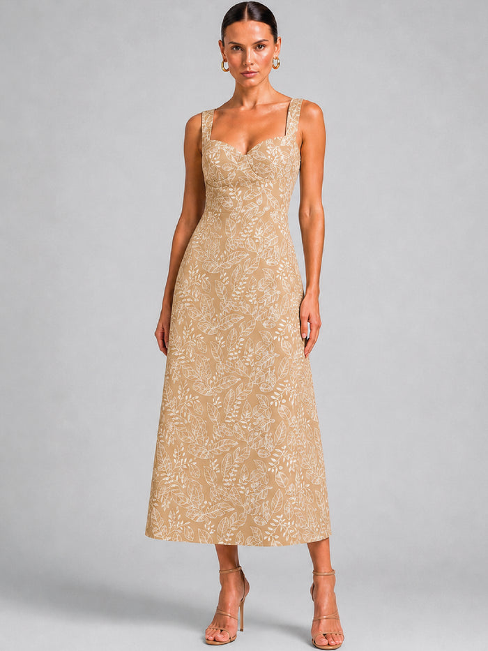 Vestido Largo Ashika Beige