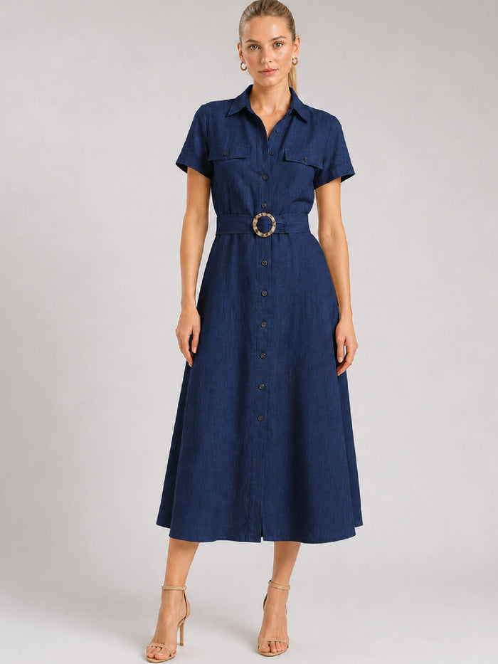 Vestido Largo Velarys Navy