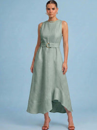 Vestido Oriana Blanco Verde