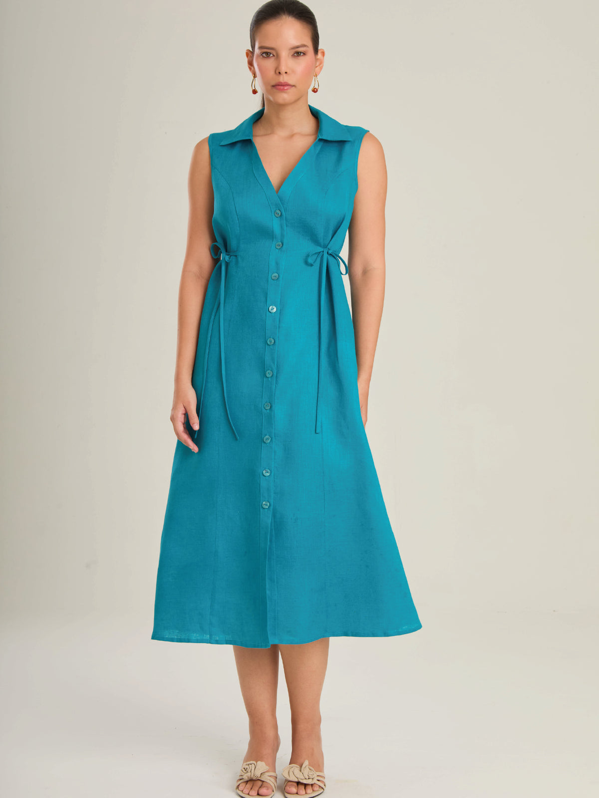 Vestido Largo Marruecos Turquesa