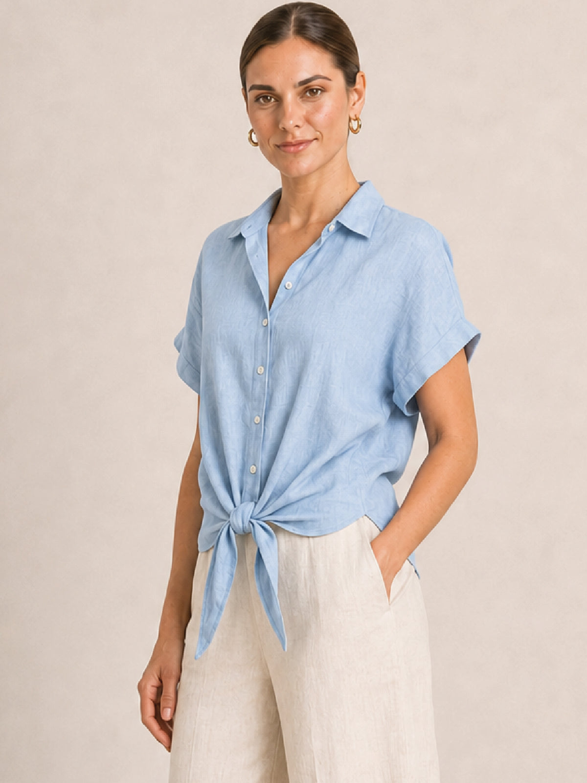 Blusa Milonga Baby Blue