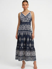 Vestido Largo Calantha Azul