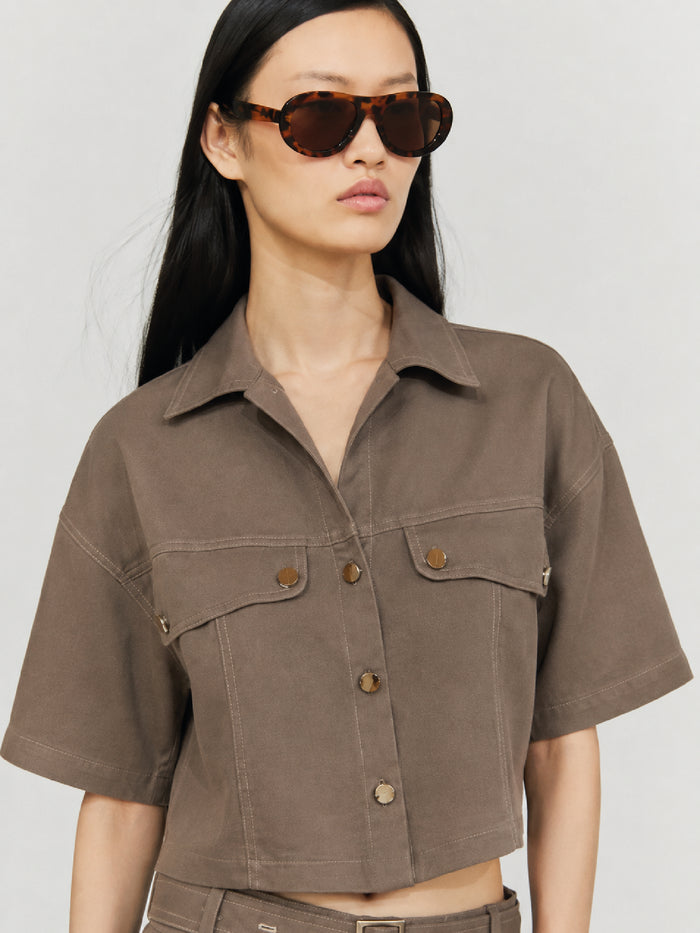 Blusa Eucaris Taupe