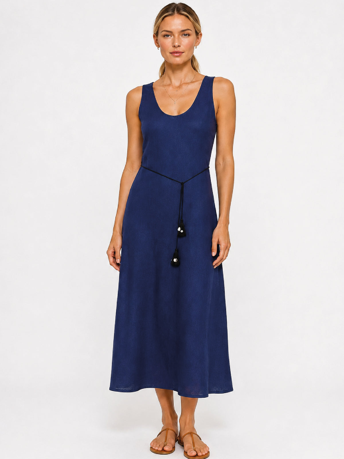 Vestido Largo Daitana Navy