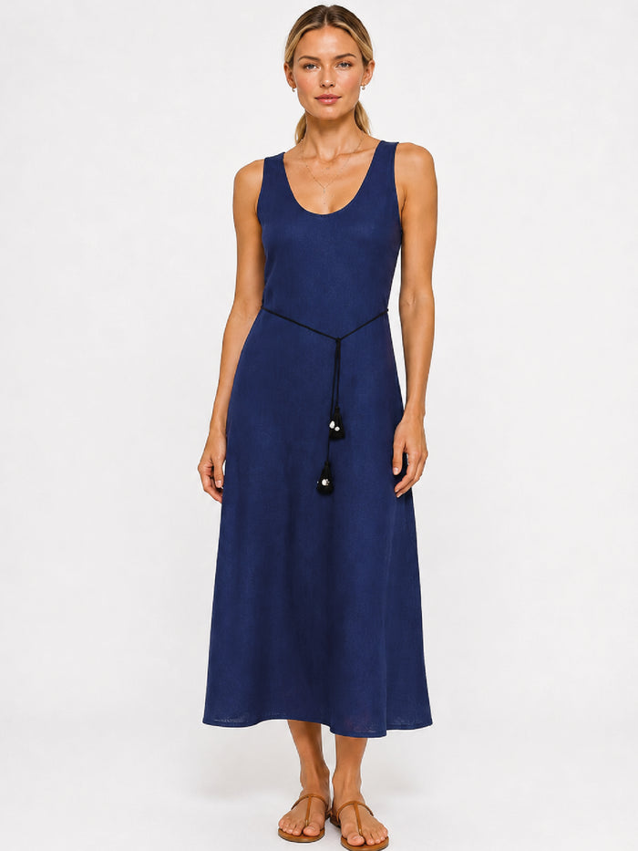 Vestido Largo Daitana Navy