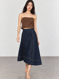 Falda Larga Saya Indigo