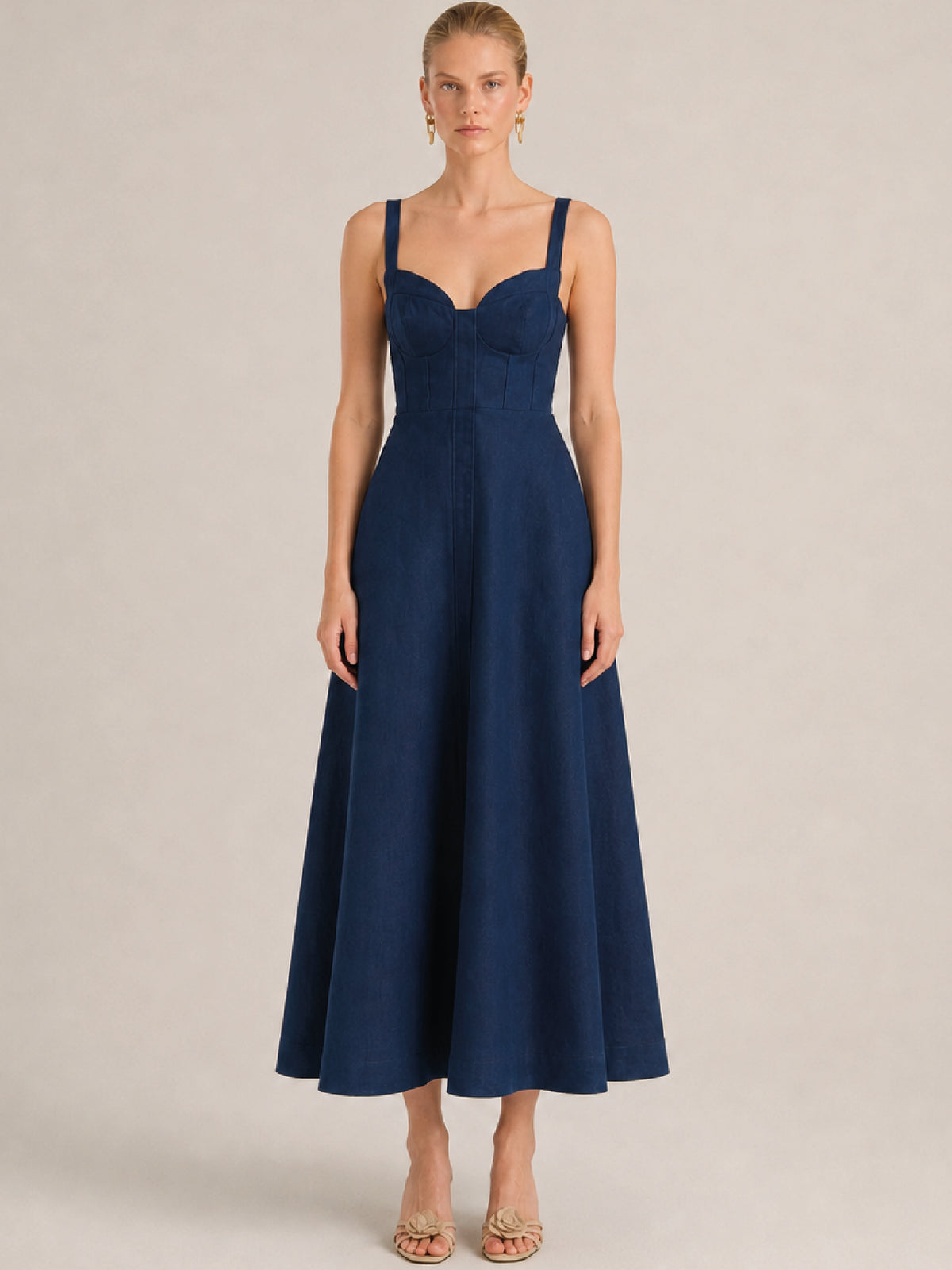 Vestido Largo Jaipur Azul