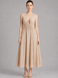 Vestido Largo Alcala Nude