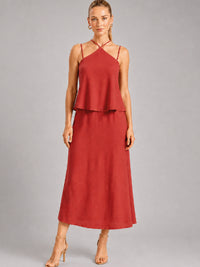Vestido Largo Amaris Rojo