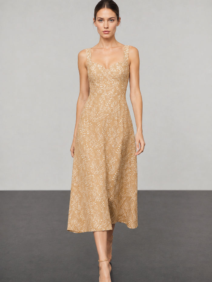 Vestido Largo Ashika Beige