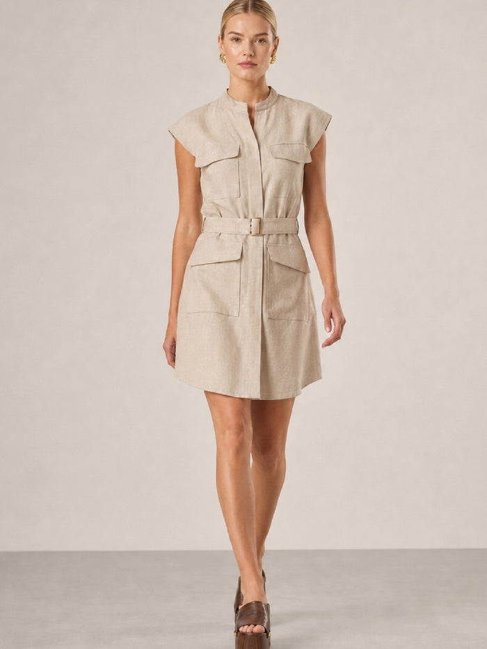 Vestido Corto Aura Natural