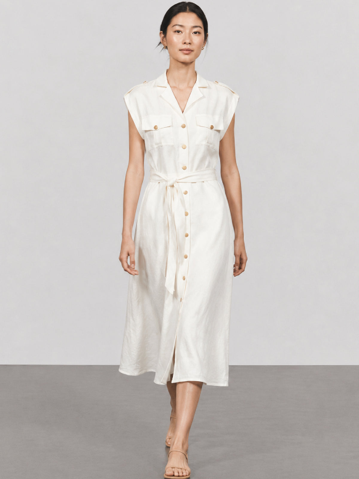 Vestido Largo Brugola Blanco