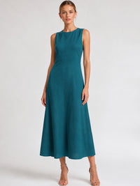 Vestido Largo Darnella Turquesa