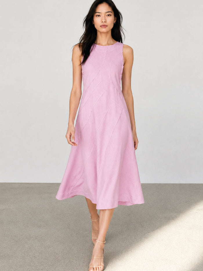 Vestido Largo Dotty Rosa