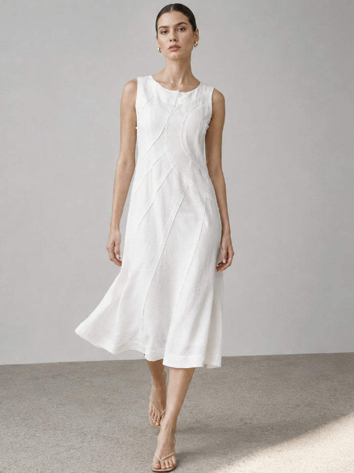 Vestido Largo Dotty Blanco