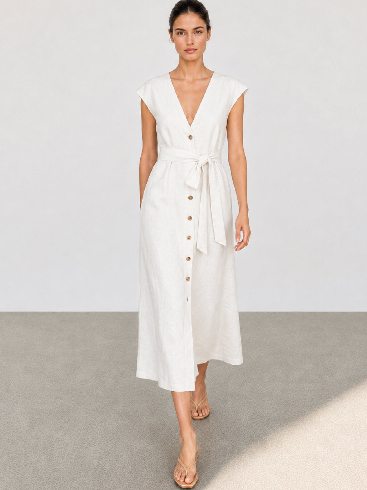 Vestido Largo Kalle Blanco
