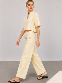 Pantalon Largo Hadria Crema