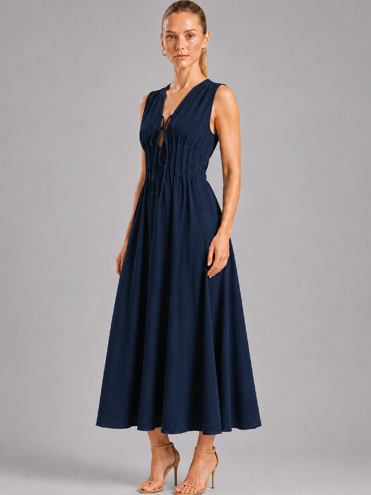Vestido Largo Alcala Navy