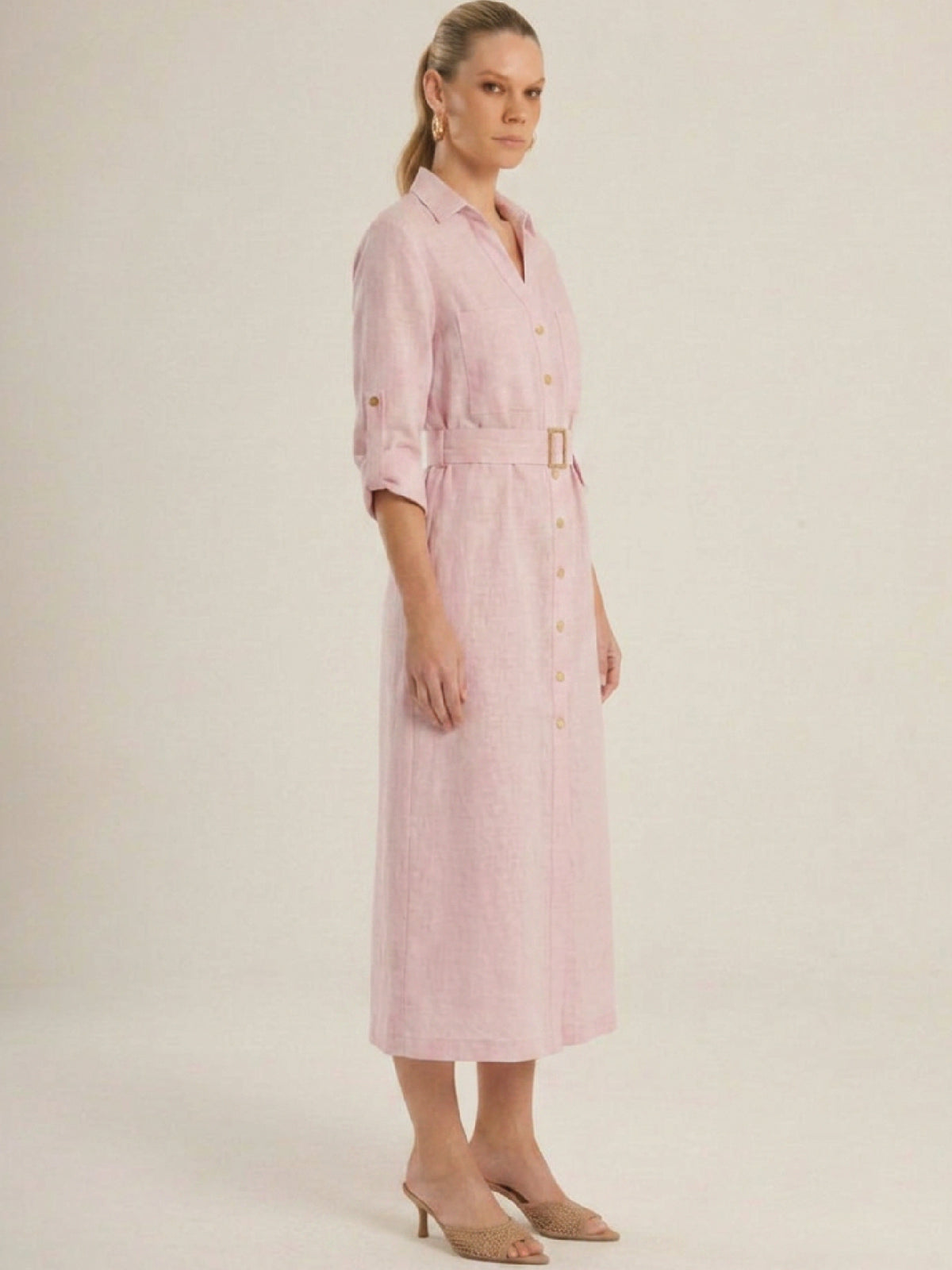 Vestido Largo Janna Rosado
