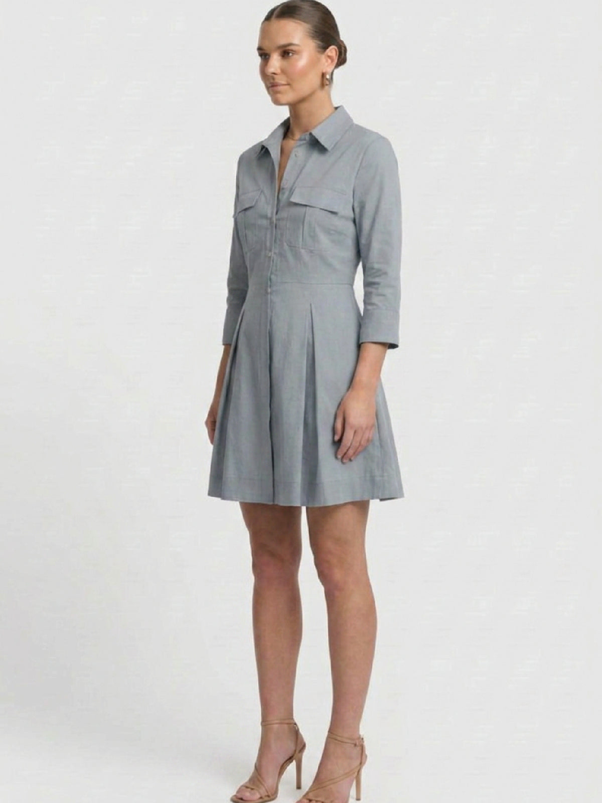 Vestido Corto Galena Gris