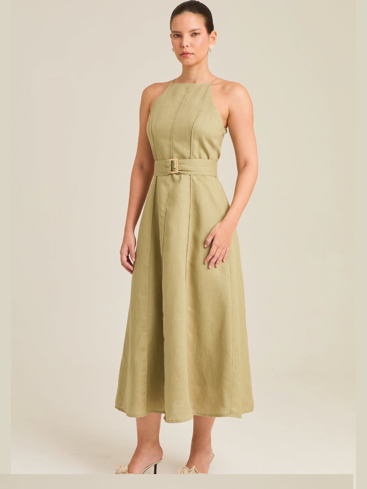 Vestido Largo Gardenia Verde