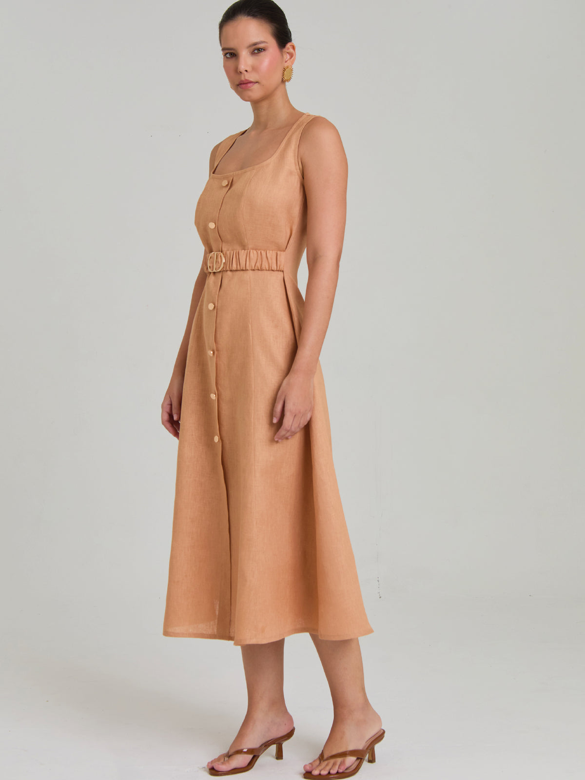 Vestido Largo provence Camel