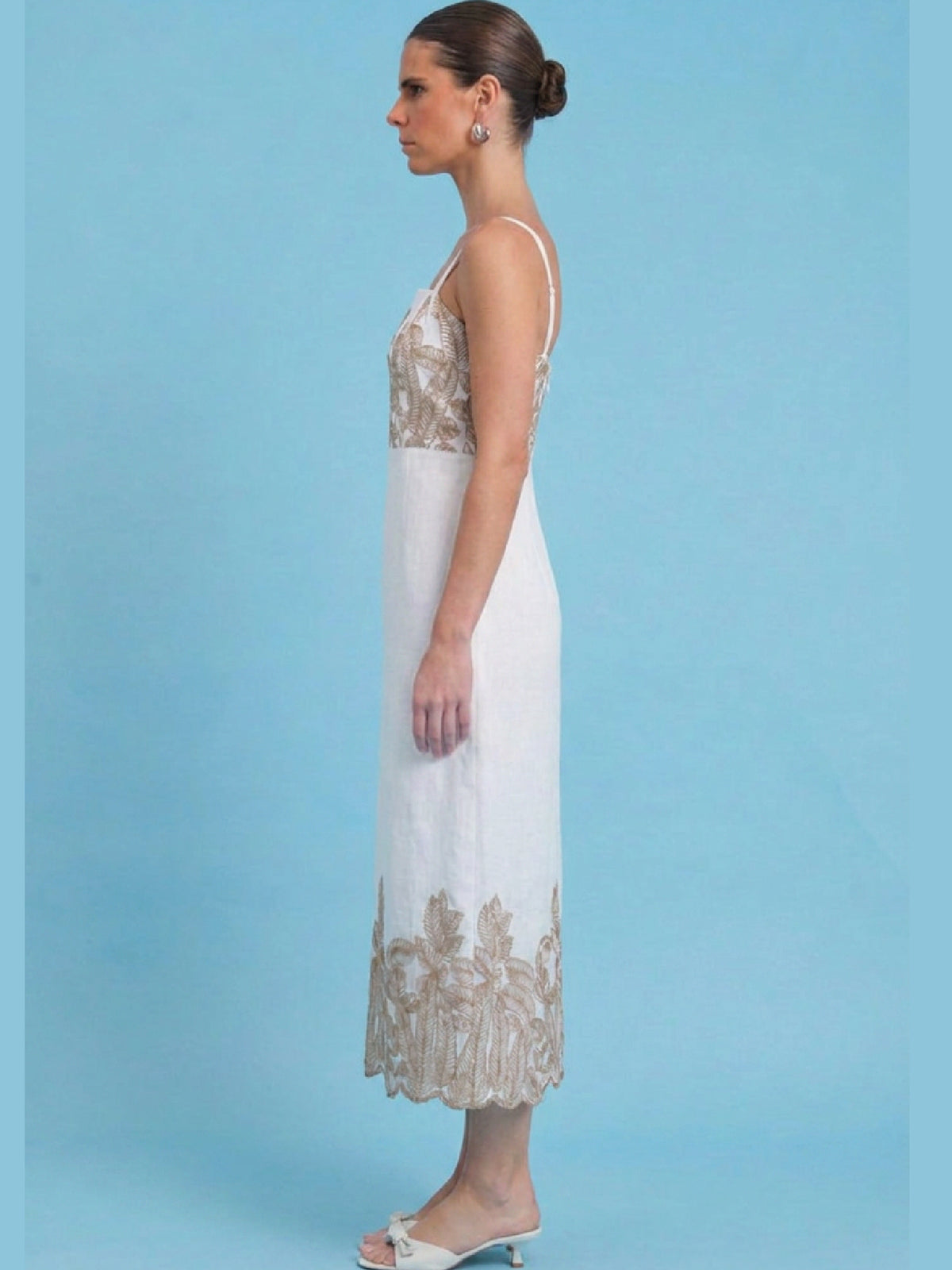 Vestido Largo Areia Cafe