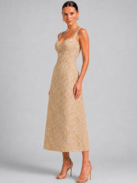 Vestido Largo Ashika Beige
