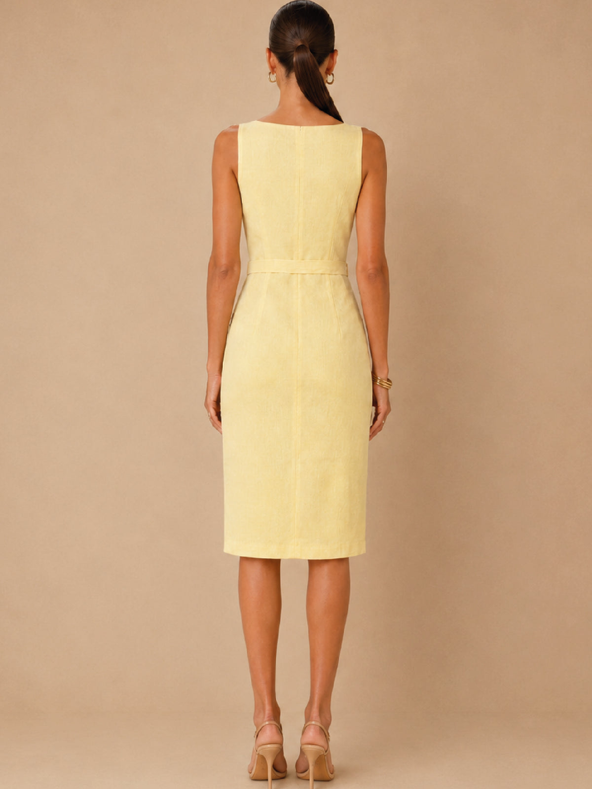 Vestido Largo Yucatan Amarillo