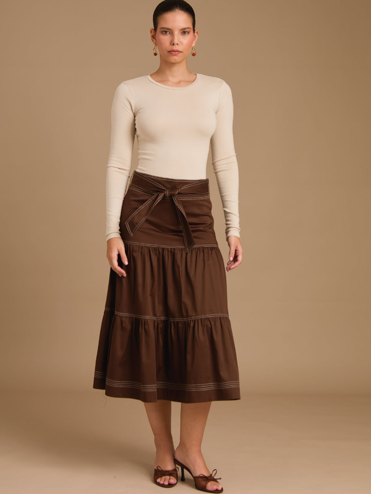 Falda Larga Ancara Cafe