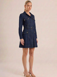 Vestido Corto Marbelle Indigo