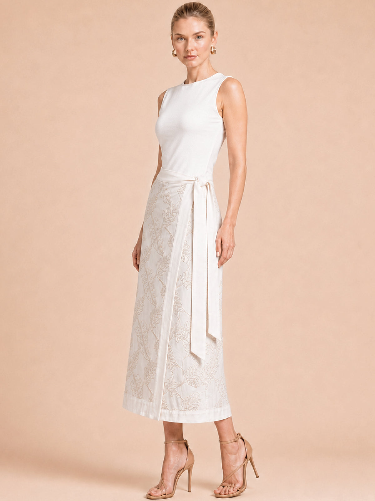 Falda Larga Romantic Ivory