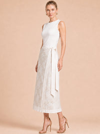 Falda Larga Romantic Ivory