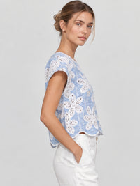 Blusa Caprice Baby Blue