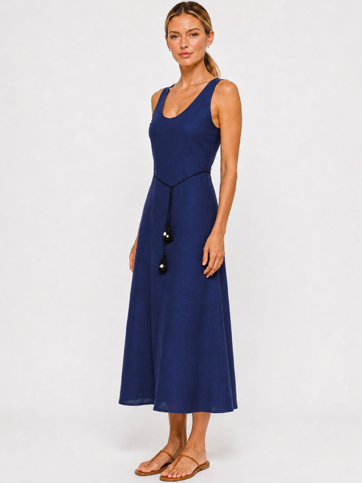 Vestido Largo Daitana Navy